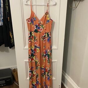 Express Vibrant Floral Maxi Dress